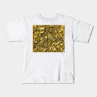 Gold and black Kids T-Shirt